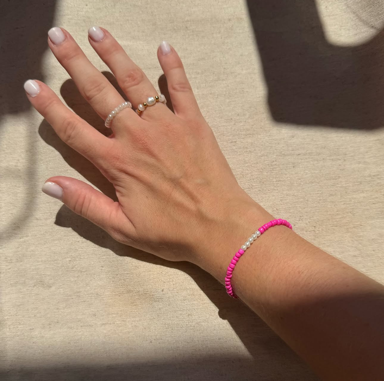 Pulsera Luz Oceánica Rosa